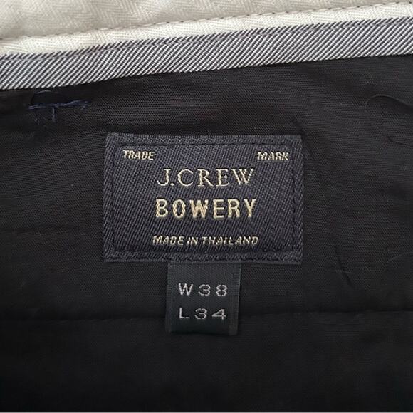 J. Crew Bowery 100%Wool Classic Blue Dress Pants W38 L34 - Picture 8 of 11